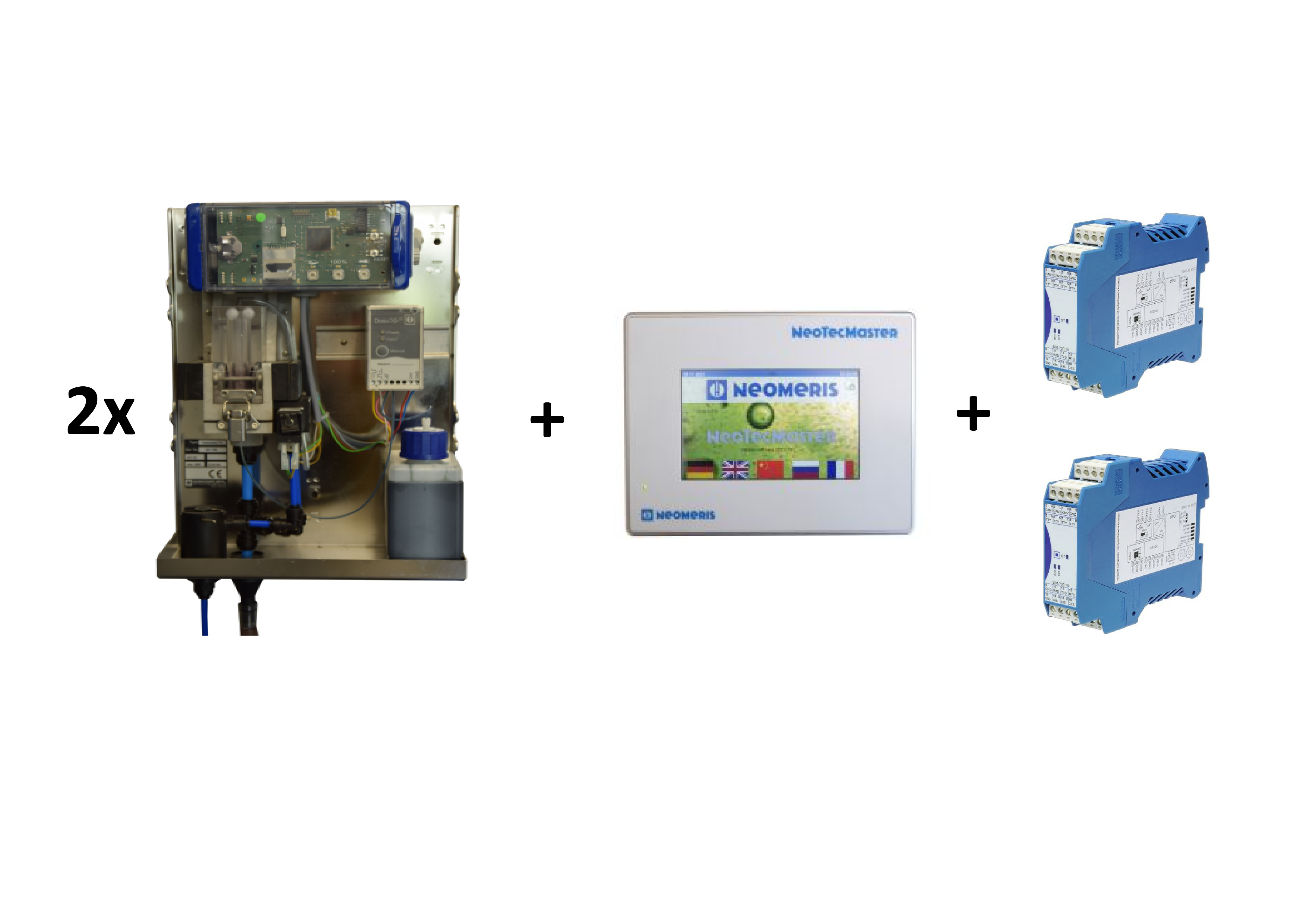 2x Testomat® LAB TH für zwei Messstellen mit NeoTecMaster® - Mehrwertpaket 